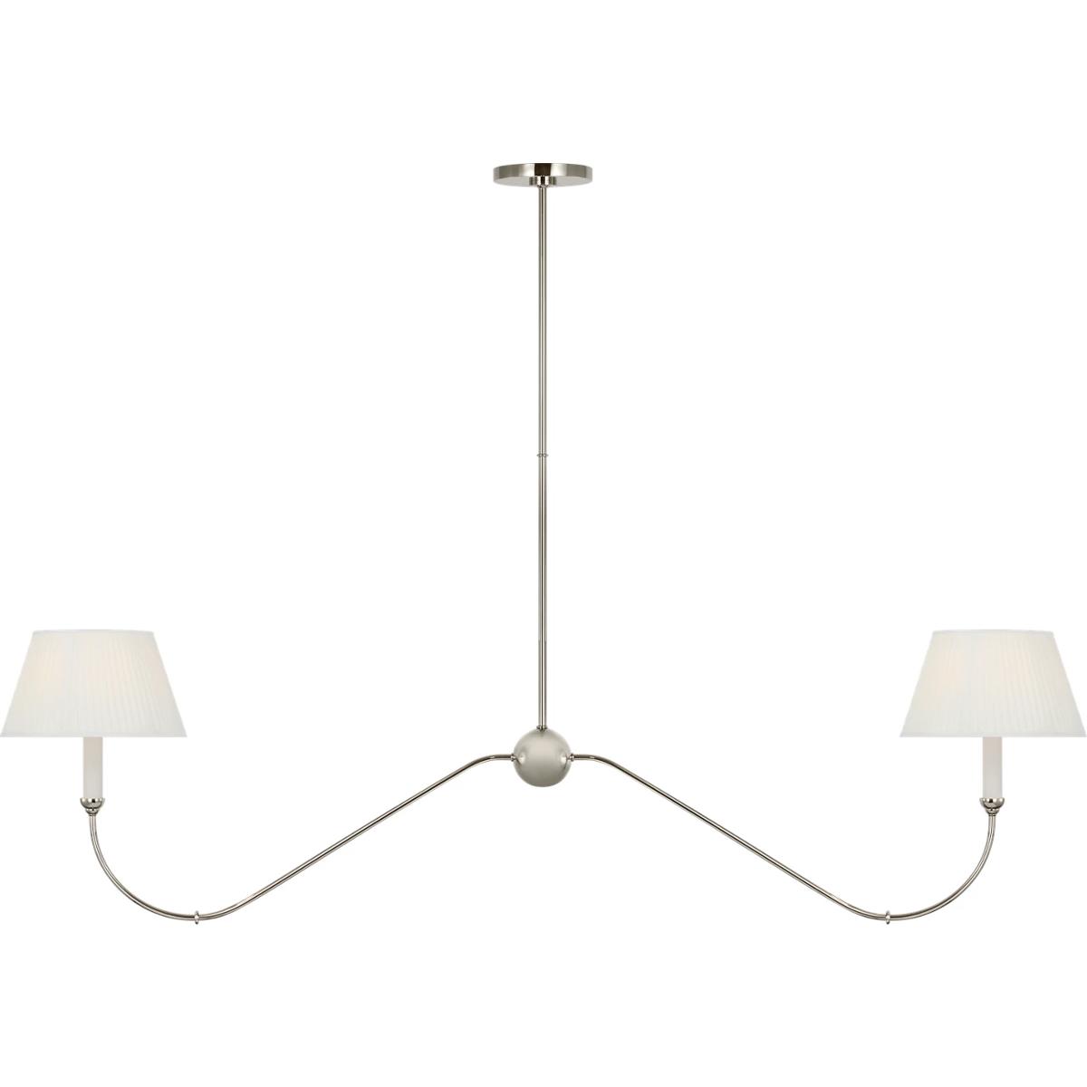 Visual Comfort Signature Collection AL5085PN-SP Amber Lewis Ingela LED 65 inch Polished Nickel Linear Chandelier Ceiling Light