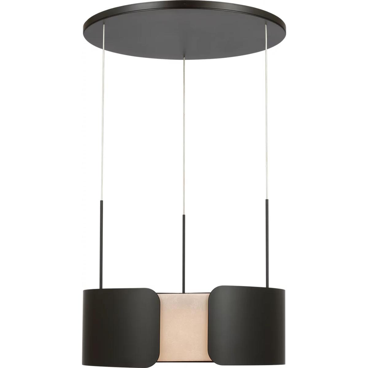 Visual Comfort Signature Collection AMB5004MTC-NF Anne-Marie Barton Armise LED 27.5 inch Matte Carbon Drum Chandelier Ceiling Light