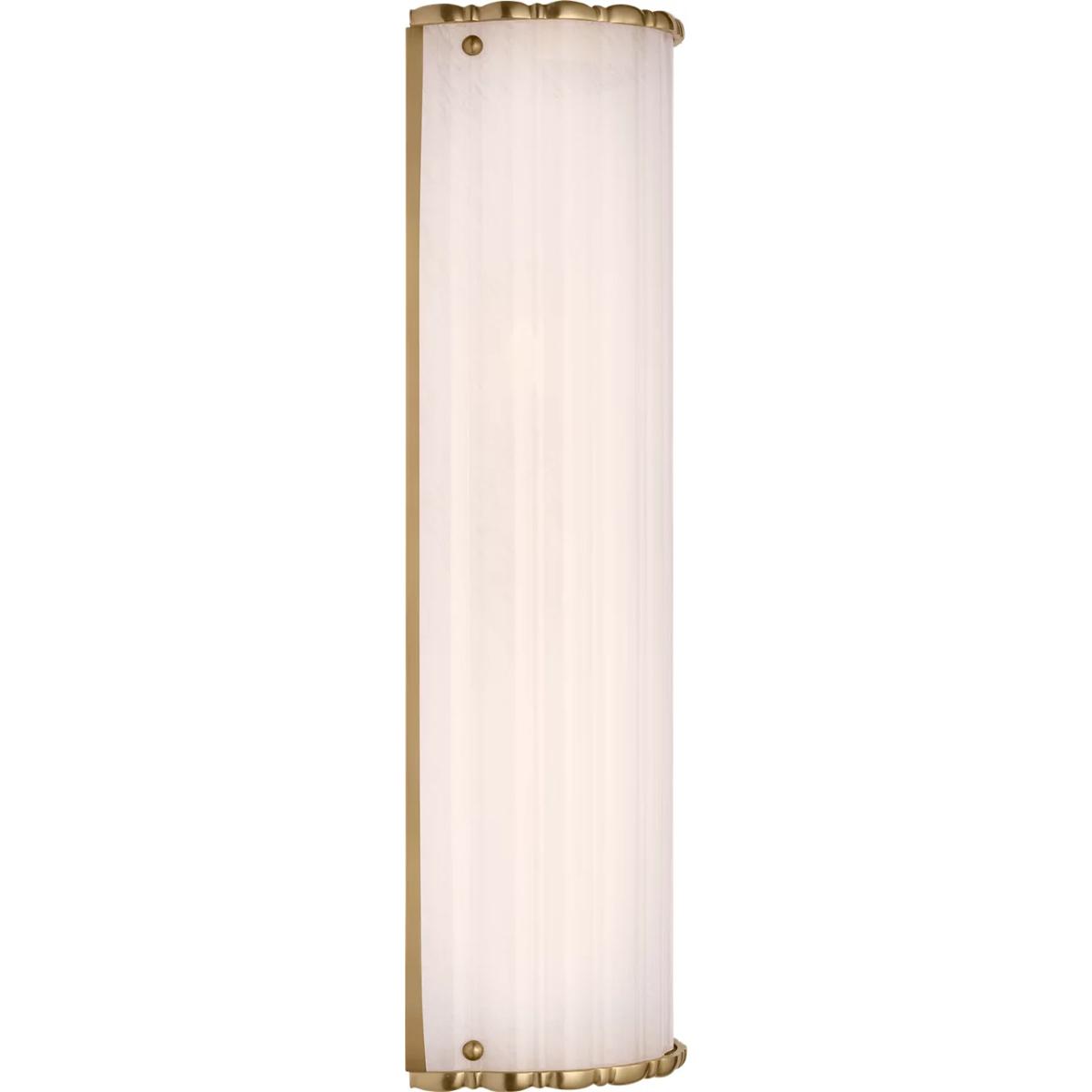 Lighting New York R-ARN2014HAB-WG Visual Comfort Signature Collection AERIN Rosehill LED 6.5 inch Hand-Rubbed Antique Brass Linear Sconce Wall Light A