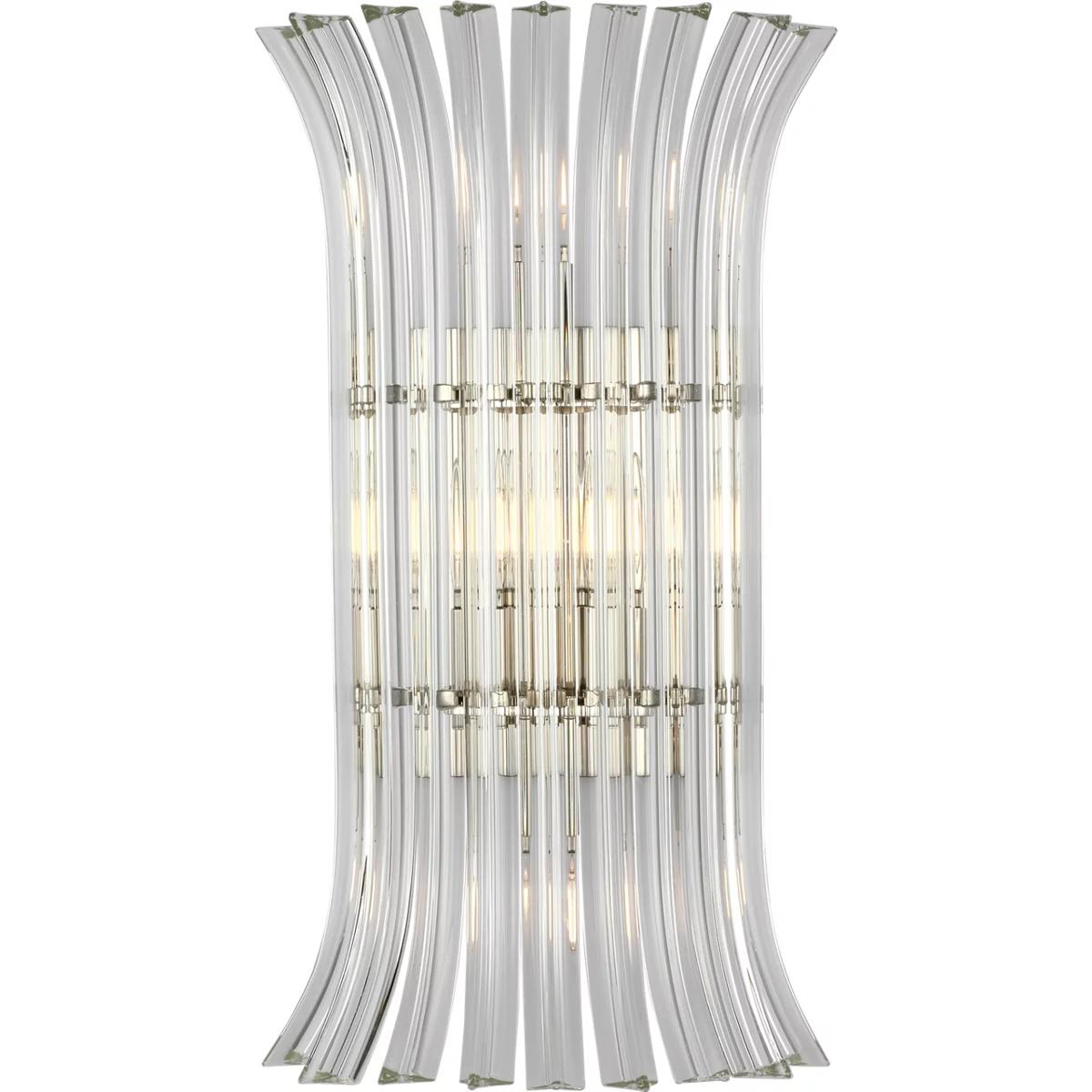 Visual Comfort Signature Collection ARN2076PN-CG AERIN Rhine LED 11.75 inch Polished Nickel Sconce Wall Light