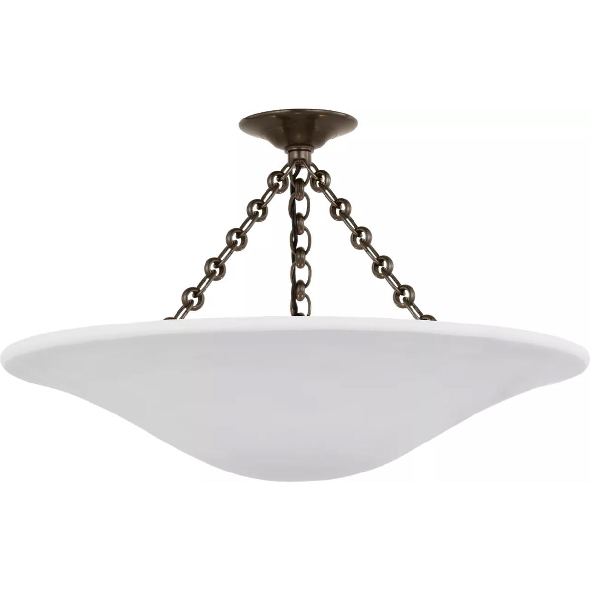 Visual Comfort Signature Collection ARN4427BZ-PW AERIN Mollino LED 24 inch Bronze Semi-Flush Mount Ceiling Light