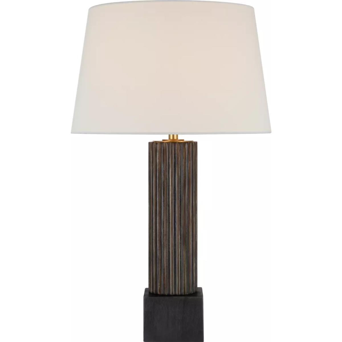 Lighting New York CHA8680VTW/EBO-L Visual Comfort Signature Collection Chapman & Myers Reeve 29.25 inch 15 watt Vintage Walnut and Ebonized Oak Table