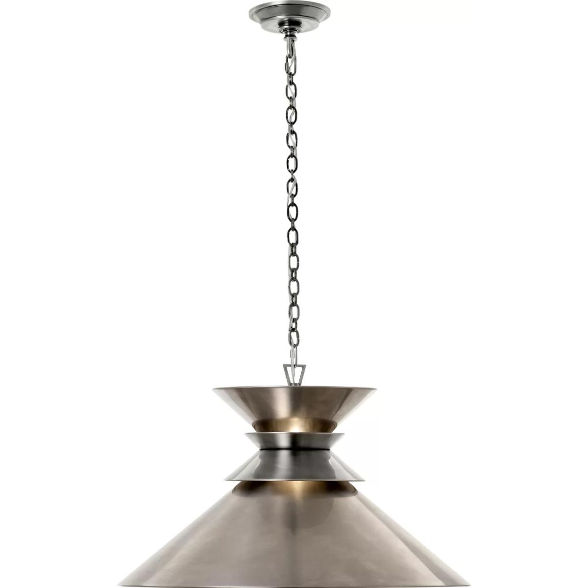 Visual Comfort Signature Collection CHC5245AN-AN Chapman & Myers Alborg 1 Light 24 inch Antique Nickel Stacked Pendant Ceiling Light, Large
