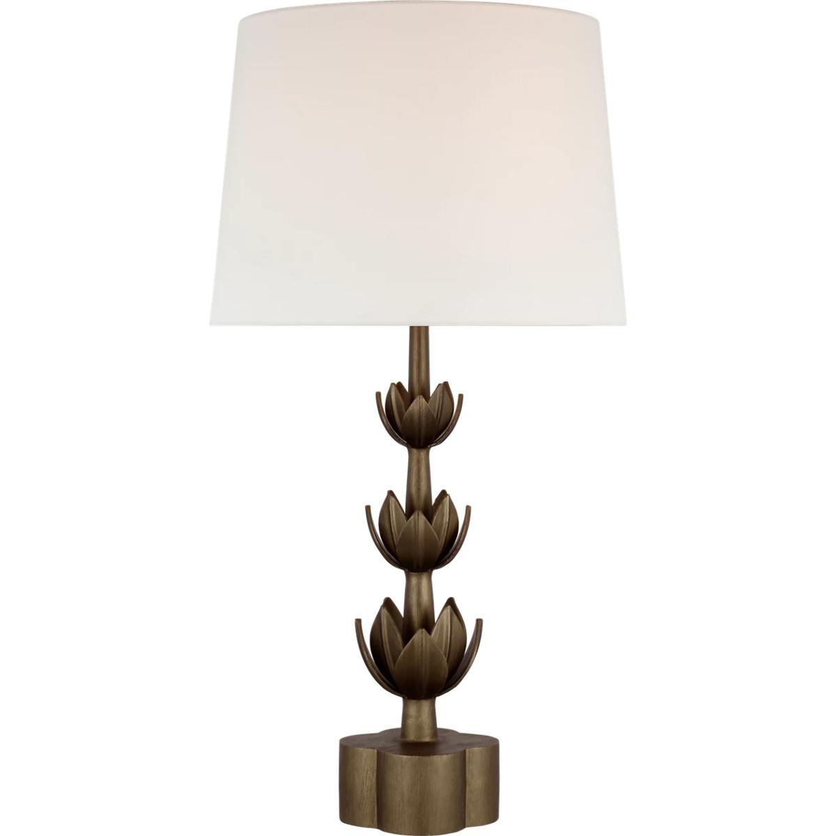Visual Comfort Signature Collection JN3003ABL-L Julie Neill Alberto 32.25 inch 100 watt Antique Bronze Leaf Table Lamp Portable Light, Large