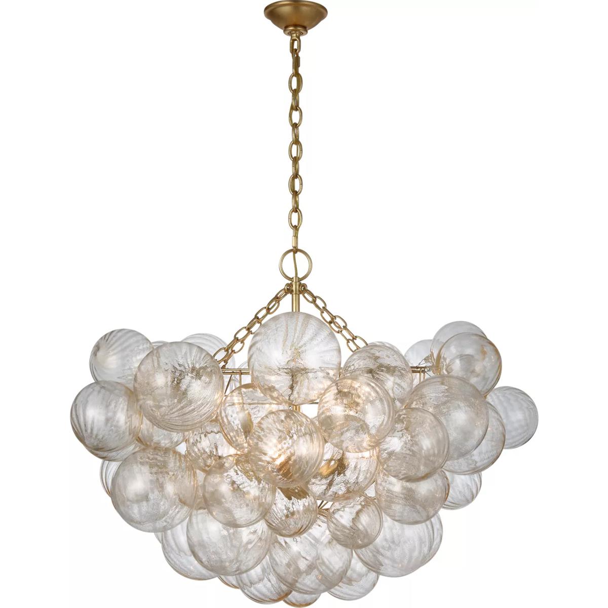 Visual Comfort Signature Collection JN5112G/GF Julie Neill Talia 8 Light 33 inch Gild Chandelier Ceiling Light, Large