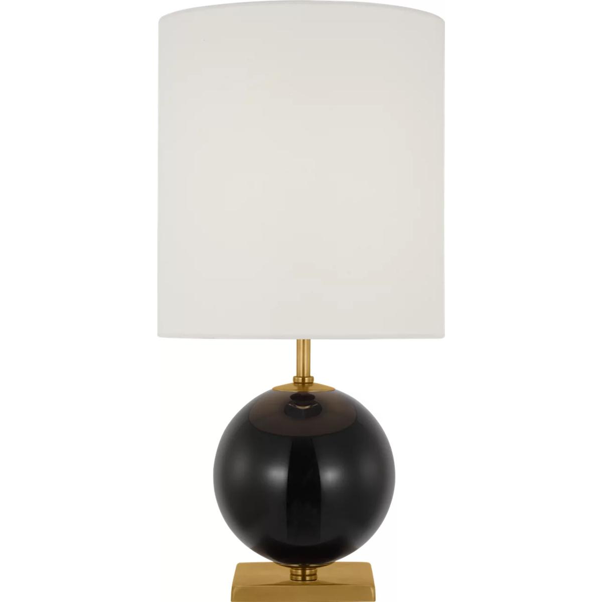 Visual Comfort Signature Collection KS3013BLK-L kate spade new york Elsie 20.5 inch 15 watt Black Table Lamp Portable Light, Small