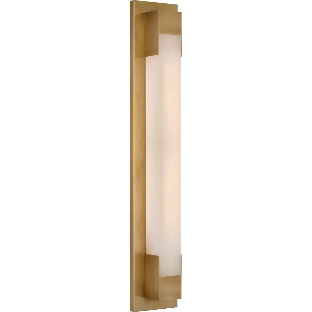 Visual Comfort Signature Collection KW2122AB-ALB Kelly Wearstler Covet LED 4.5 inch Antique-Burnished Brass Bracketed Bath Light Wall Light