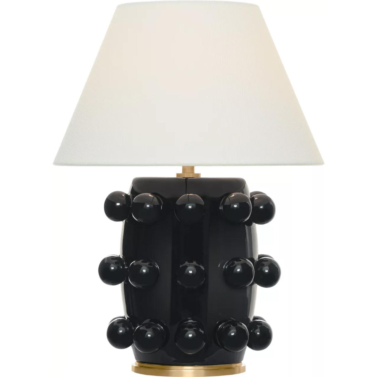 Visual Comfort Signature Collection Kelly Wearstler Linden 14 Inch Rechargeable Cordless Lamp Linden - KW 3030BLK-L-CL - Modern Contemporary