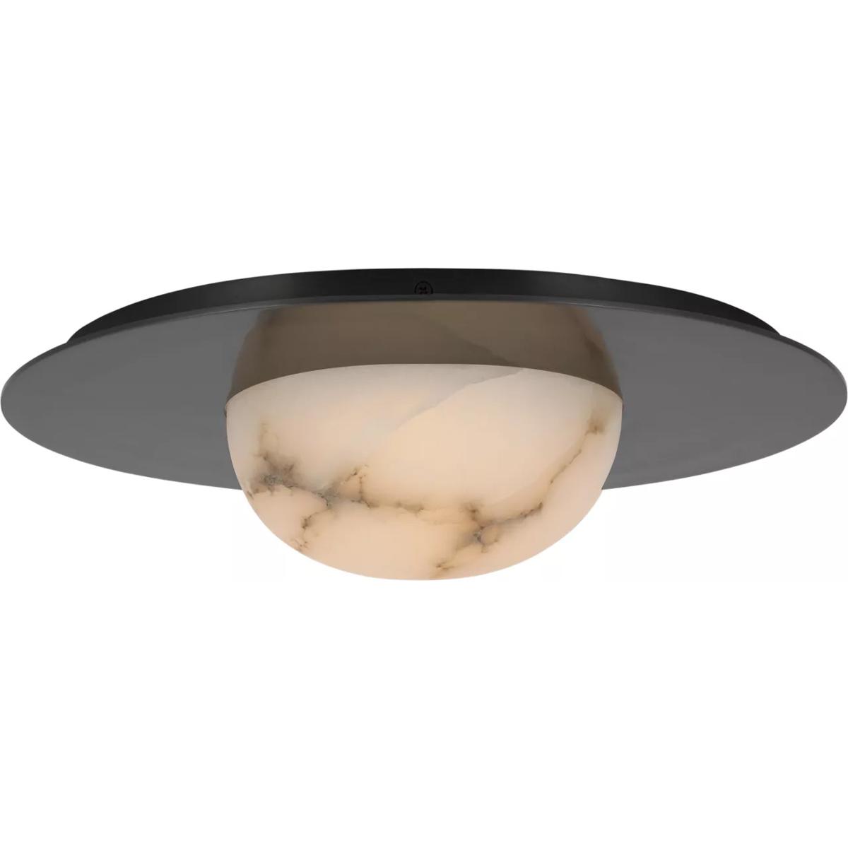 Visual Comfort Signature Collection KW4007BZ-ALB Kelly Wearstler Fosse LED 15 inch Bronze Flush Mount Ceiling Light