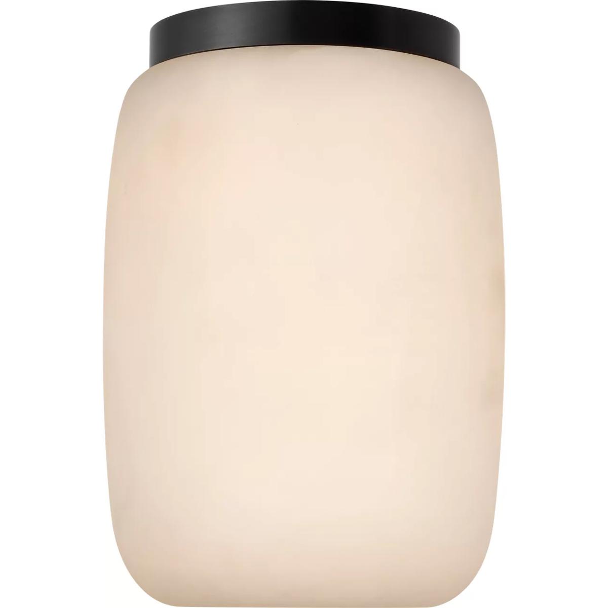 Visual Comfort Signature Collection KW4903ALB/BZ Kelly Wearstler Formosa LED 5.25 inch Alabaster and Bronze Elongated Flush Mount Ceiling Light
