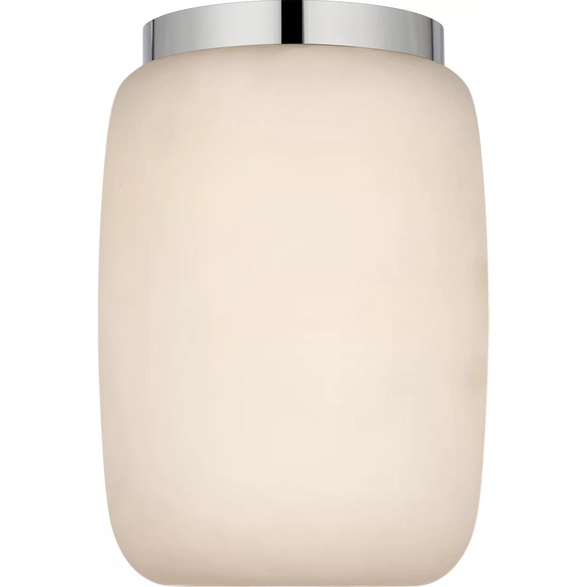 Visual Comfort Signature Collection KW4903ALB/PN Kelly Wearstler Formosa LED 5.25 inch Alabaster and Polished Nickel Elongated Flush Mount Ceiling Lig