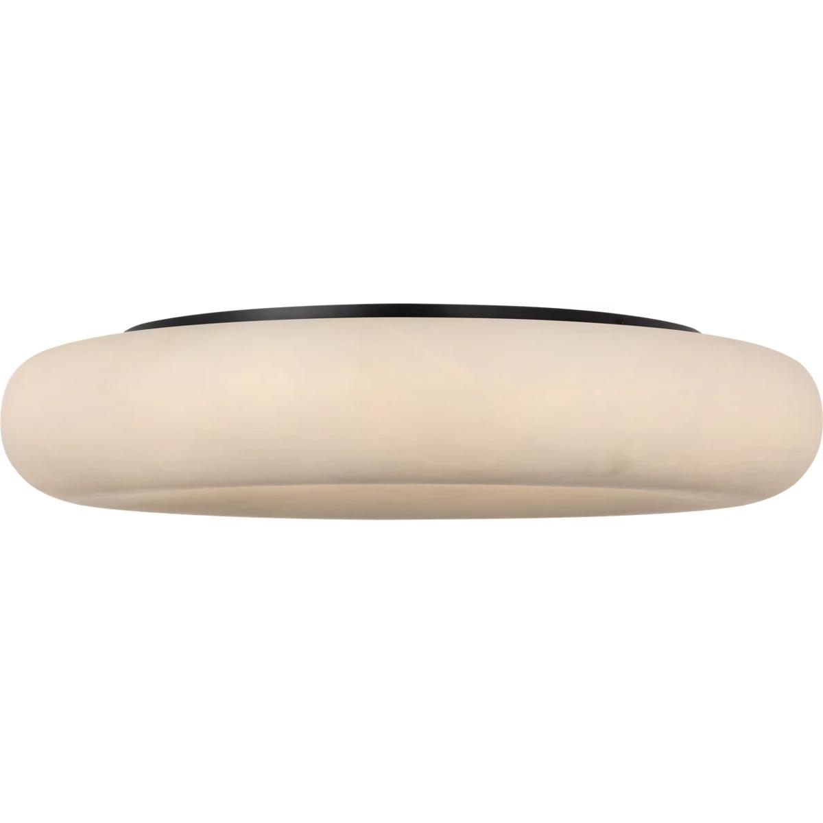 Visual Comfort Signature Collection KW4905ALB/BZ Kelly Wearstler Formosa LED 22 inch Alabaster and Bronze Flush Mount Ceiling Light