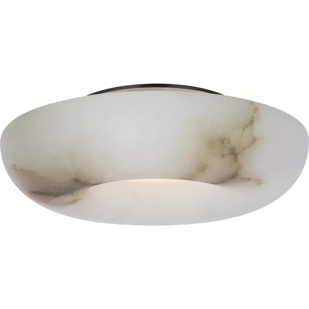Visual Comfort Signature Collection KW4917ALB/BZ Kelly Wearstler Cappello LED 12 inch Alabaster and Bronze Flush Mount Ceiling Light