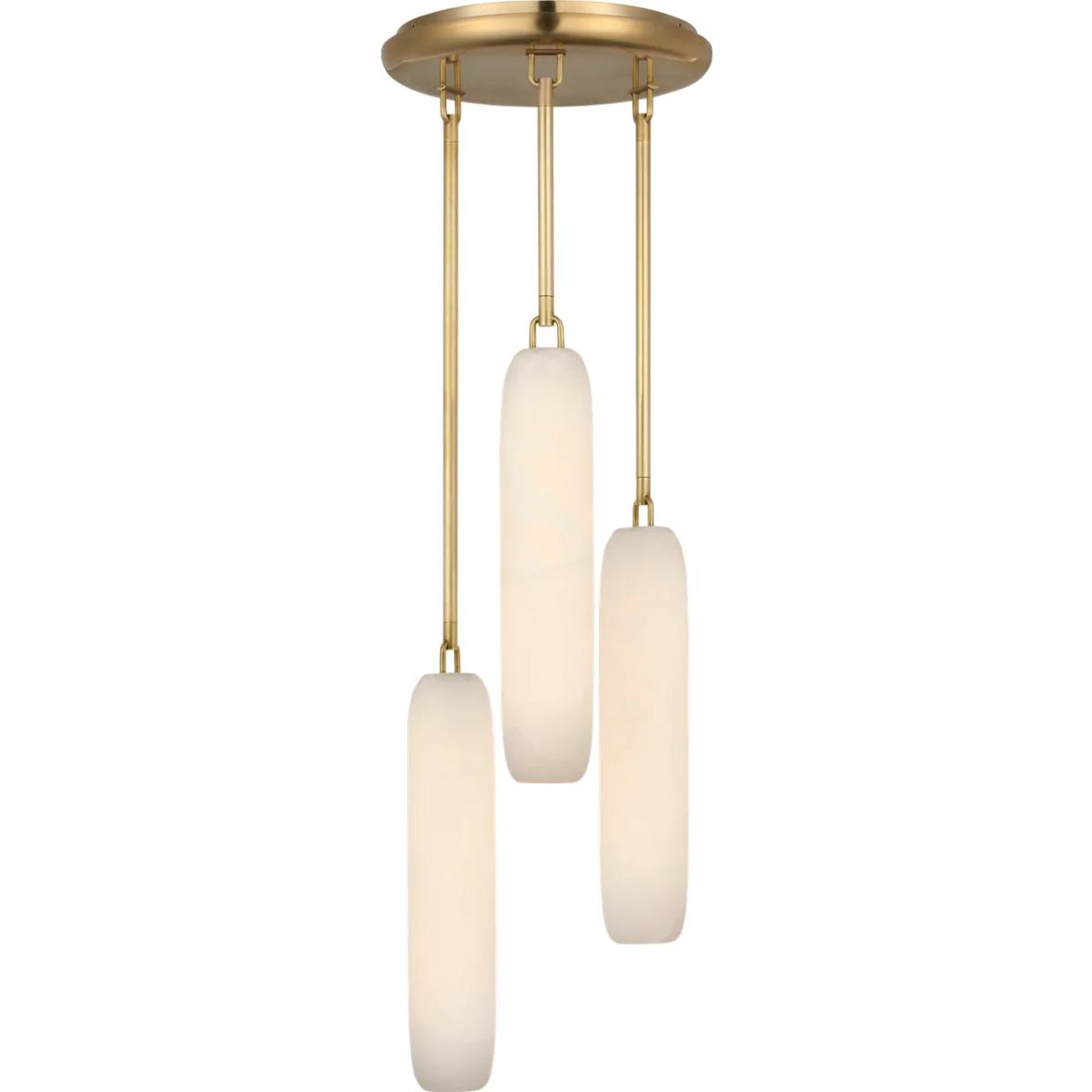 Visual Comfort Signature Collection KW5910AB-ALB Kelly Wearstler Formosa LED 10.5 inch Antique-Burnished Brass Pendant Ceiling Light