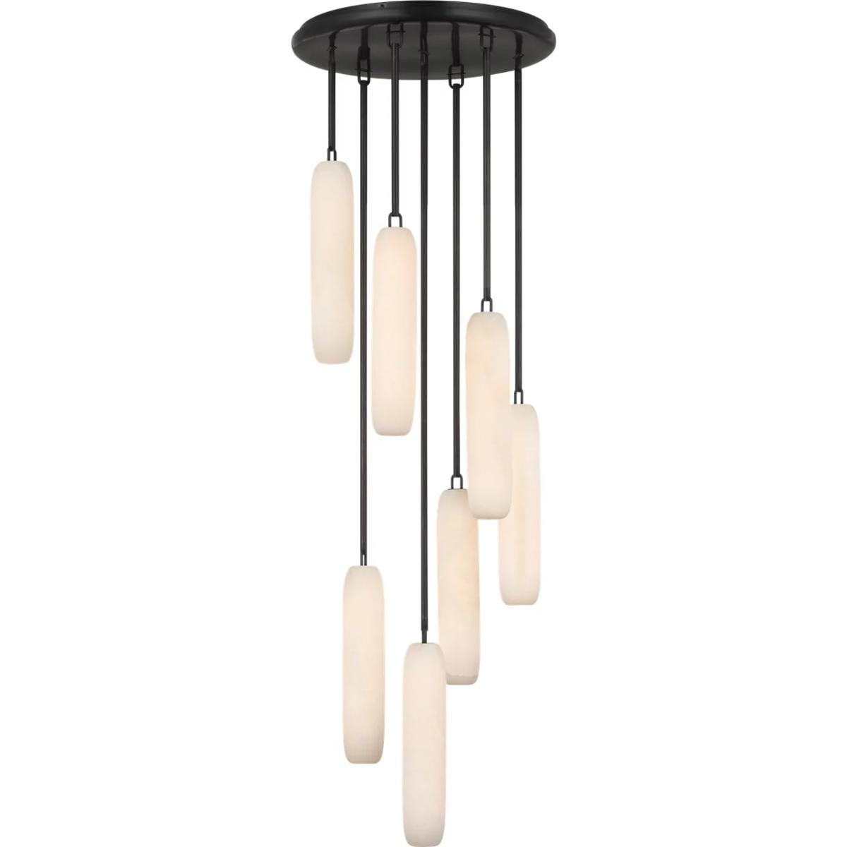 Visual Comfort Signature Collection KW5912BZ-ALB Kelly Wearstler Formosa LED 15.5 inch Bronze Pendant Ceiling Light