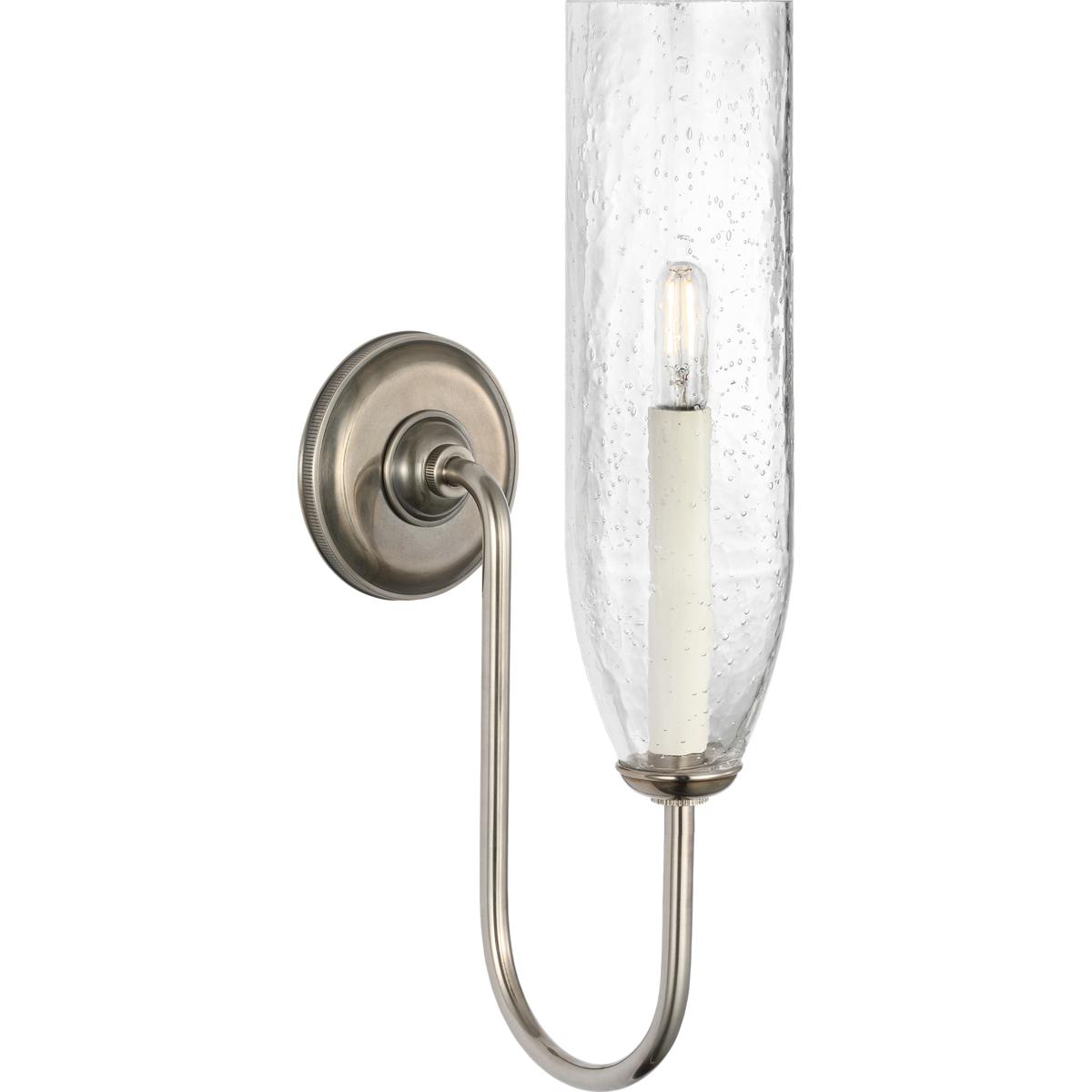 Visual Comfort Signature Collection MF2015PWT-CG Marie Flanigan Meridien LED 4.25 inch Pewter Single Sconce Wall Light in Clear Glass