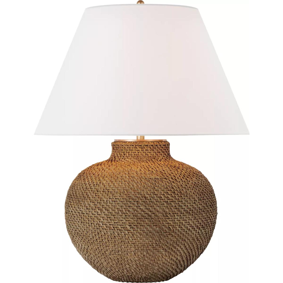 Visual Comfort Signature Collection MF3001NRT-L Marie Flanigan Avedon 28.75 inch 15 watt Natural Rattan Table Lamp Portable Light, Medium