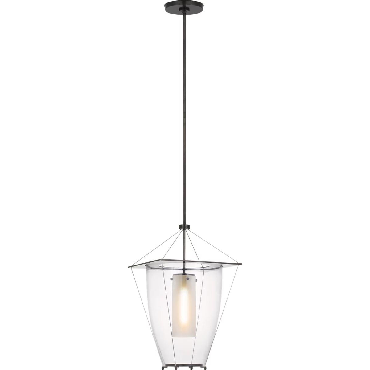 Visual Comfort Signature Collection Ray Booth Ovalle 13 Inch Mini Pendant Ovalle - RB 5092BZ-CG - Modern Contemporary