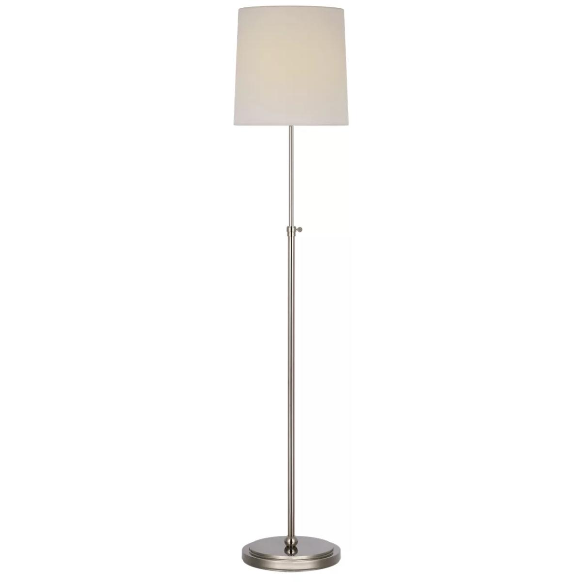 Visual Comfort Signature Collection TOB1022PN-L-CL Thomas O'Brien Bryant 44.25 inch 4.6 watt Polished Nickel Adjustable Cordless Floor Lamp Portable L