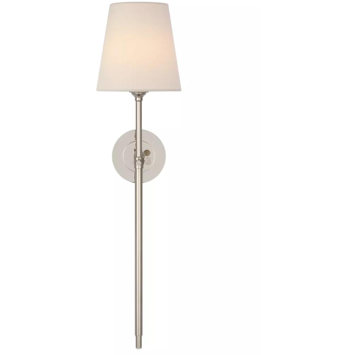 Visual Comfort Signature Collection TOB2044PN-L-CL Thomas O'Brien Bryant LED 6.5 inch Polished Nickel Cordless Tail Sconce Wall Light