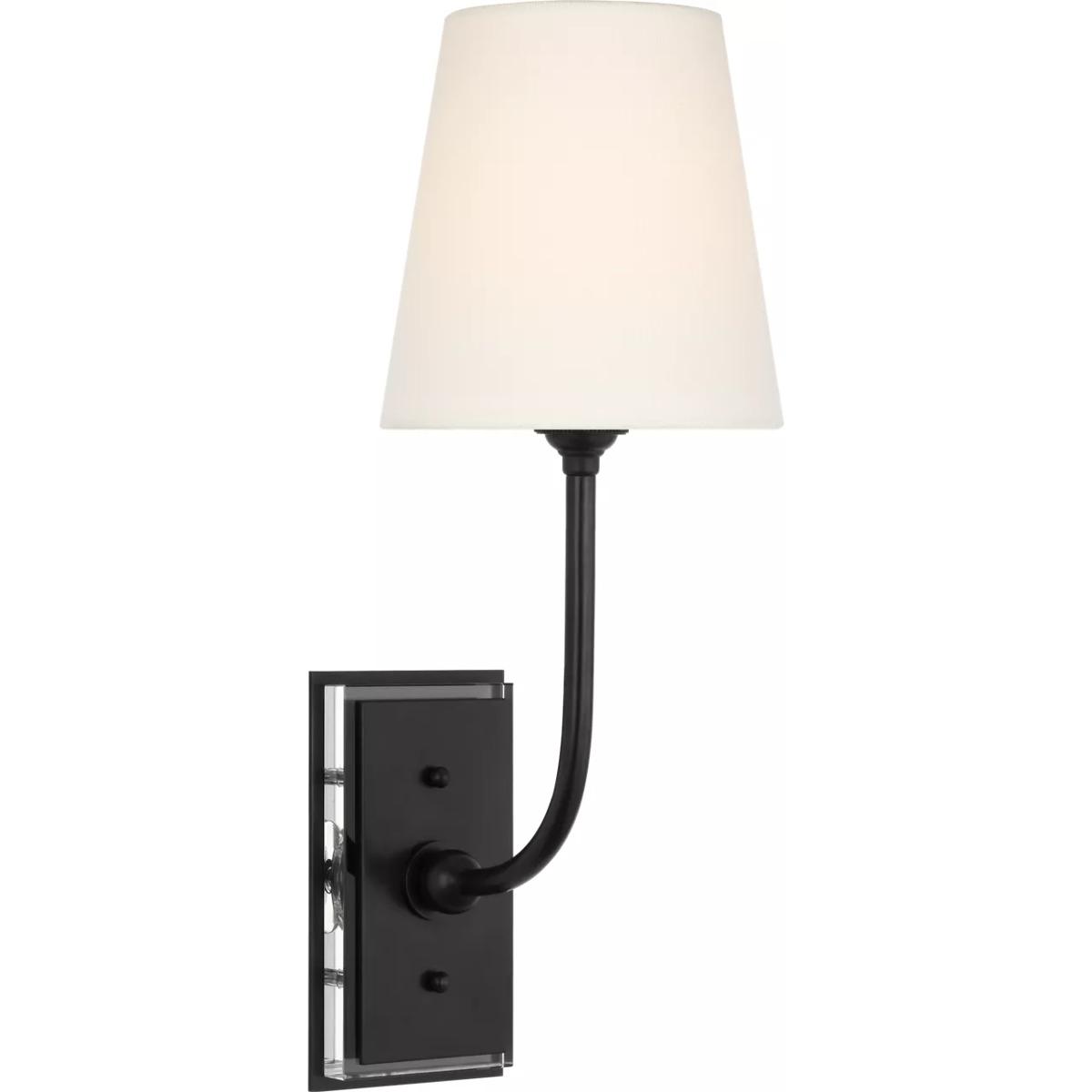 Visual Comfort Signature Collection TOB2189BZ-L-CL Thomas O'Brien Hulton LED 5.5 inch Bronze Cordless Single Sconce Wall Light in Linen