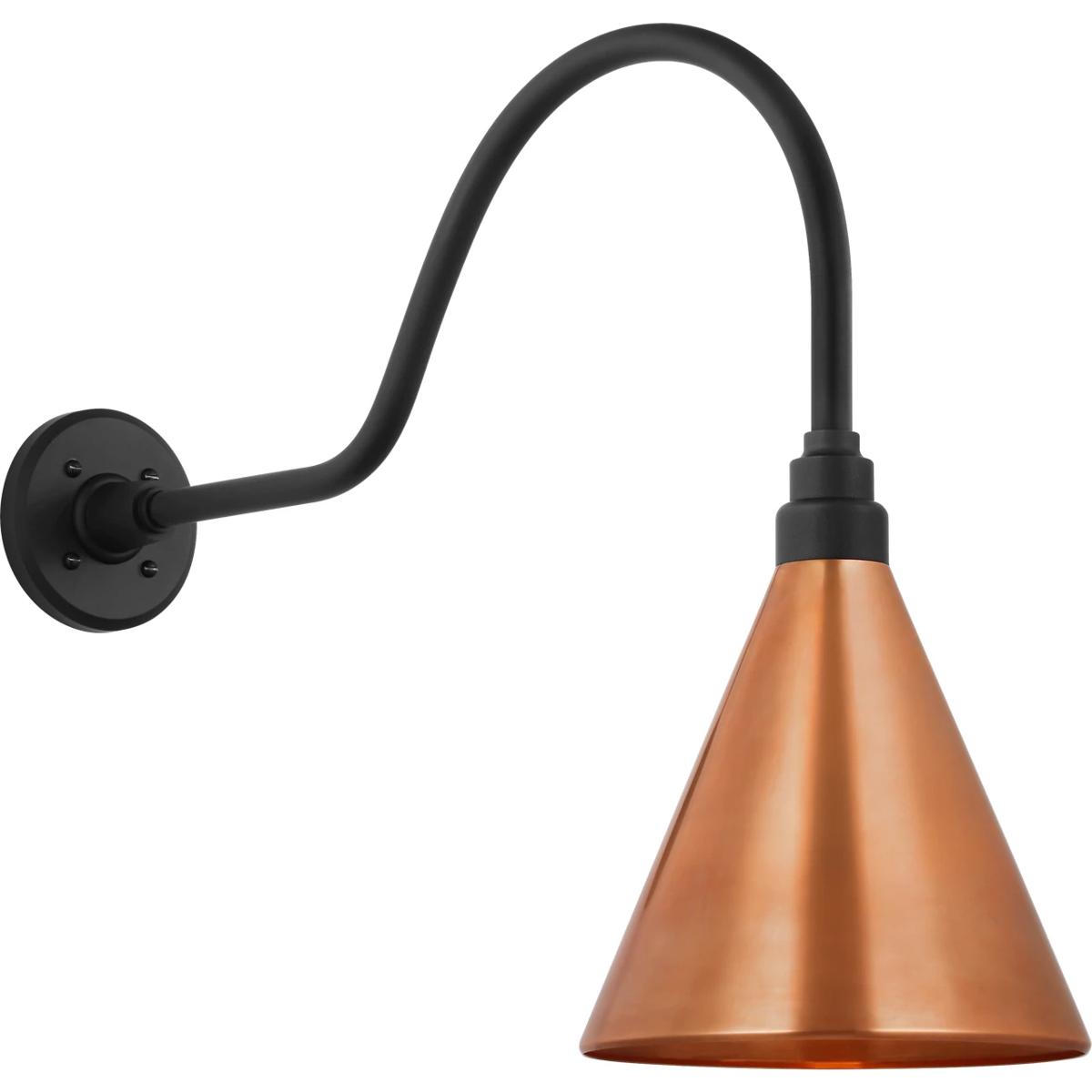 Visual Comfort Signature Collection Thomas O'Brien Academy Barn Light 19 Inch Outdoor Wall Light Academy Barn Light - TOB 2802MBK/S10-SC - Modern Contemporary