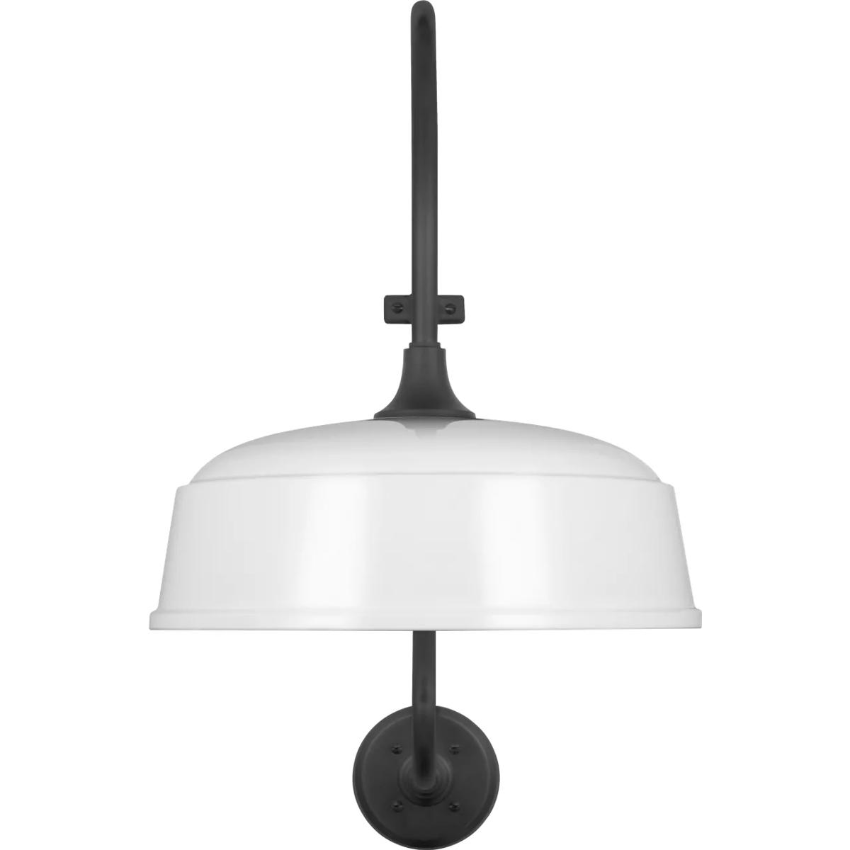 Visual Comfort Signature Collection Thomas O'Brien Academy Barn Light 24 Inch Outdoor Wall Light Academy Barn Light - TOB 2804MBK/S7-WHT - Modern Contemporary