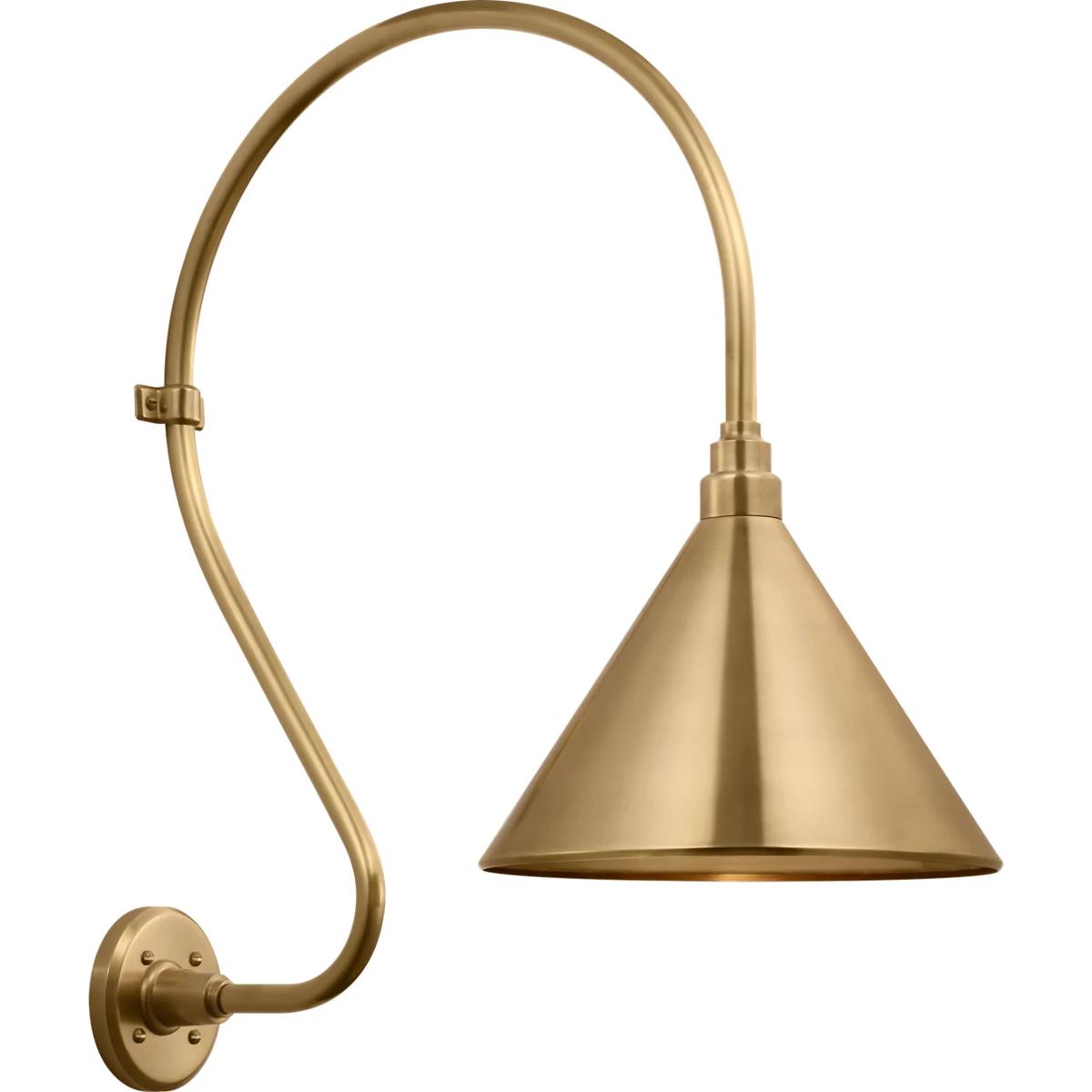 Visual Comfort Signature Collection TOB2805HAB/S11-HAB Thomas O'Brien Academy Barn Light LED 27 inch Hand-Rubbed Antique Brass Larrabee Barn Light in