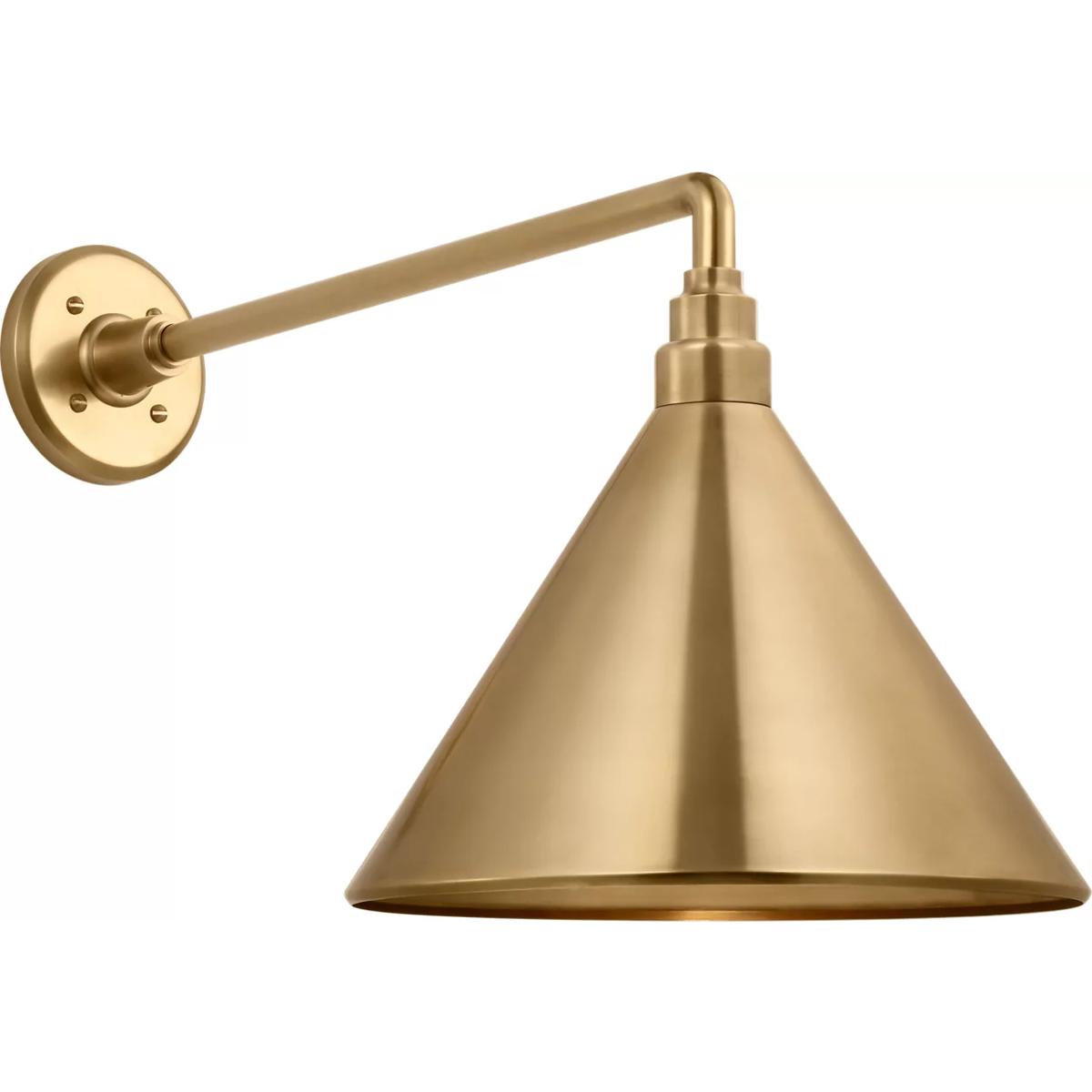 Visual Comfort Signature Collection TOB2812HAB/S11-HAB Thomas O'Brien Academy Barn Light LED 14.5 inch Hand-Rubbed Antique Brass Mack Barn Light in 12
