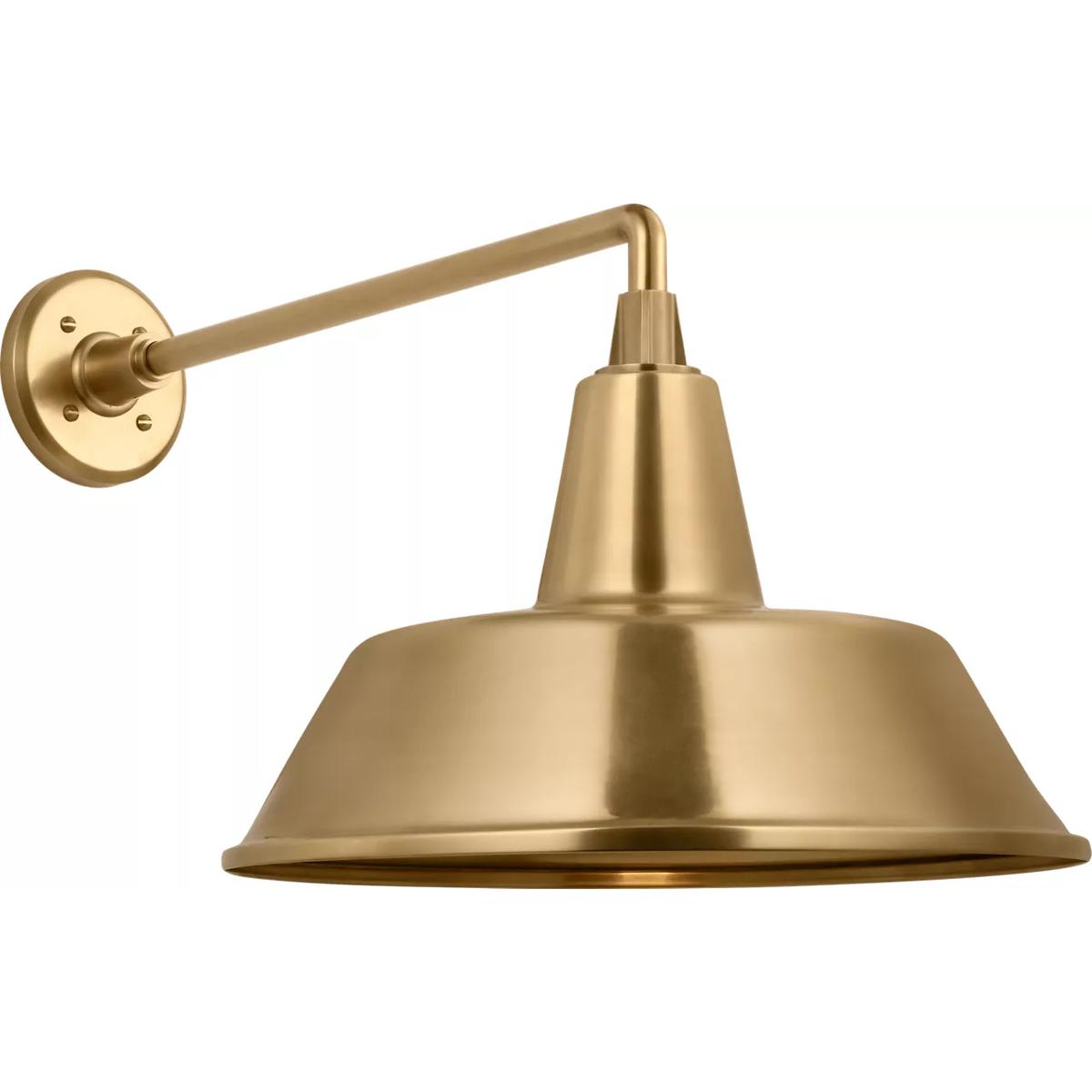 Visual Comfort Signature Collection TOB2812HAB/S2-HAB Thomas O'Brien Academy Barn Light LED 14.5 inch Hand-Rubbed Antique Brass Mack Barn Light in 16"