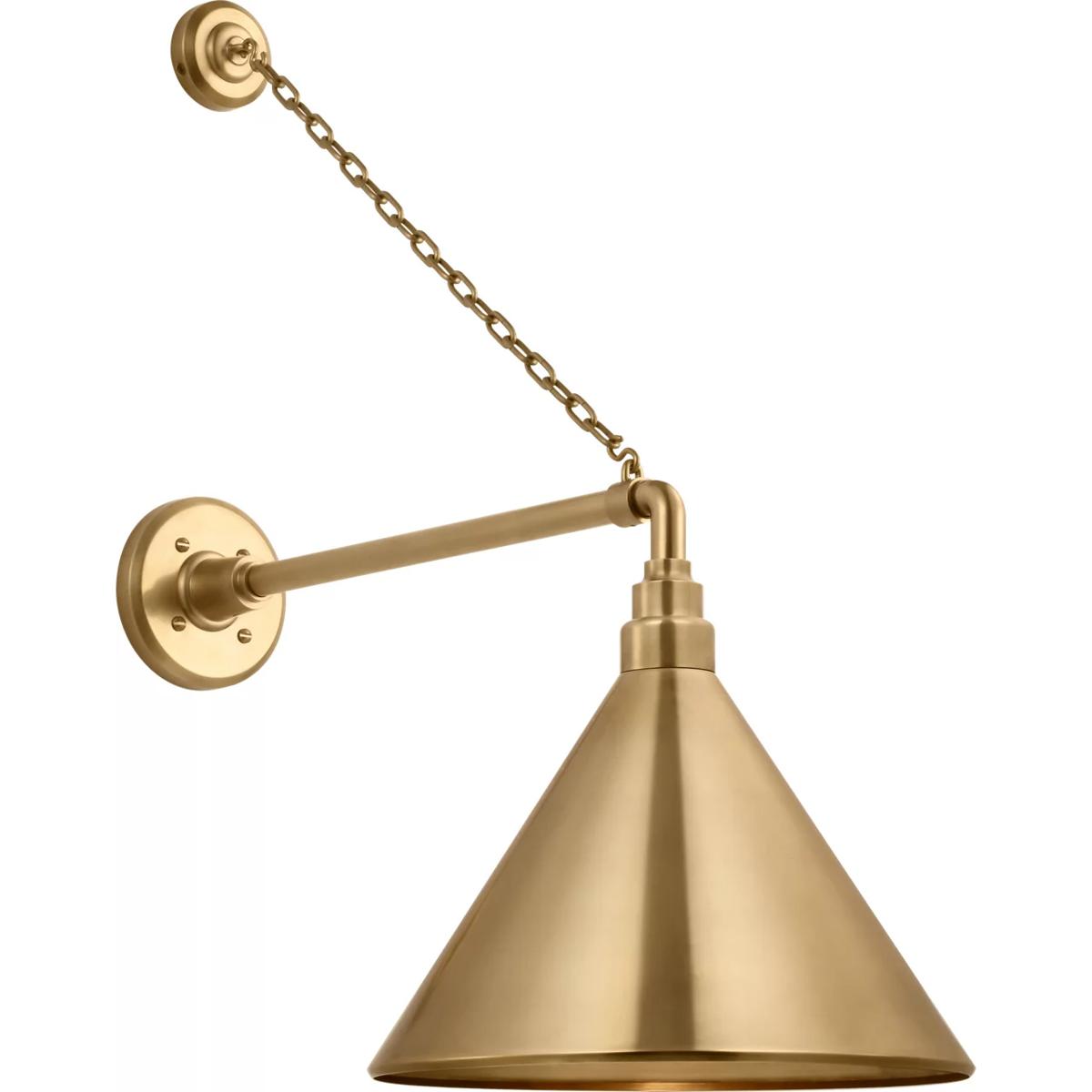 Visual Comfort Signature Collection TOB2813HAB/S11-HAB Thomas O'Brien Academy Barn Light LED 27.5 inch Hand-Rubbed Antique Brass Anchored Mack Barn Li