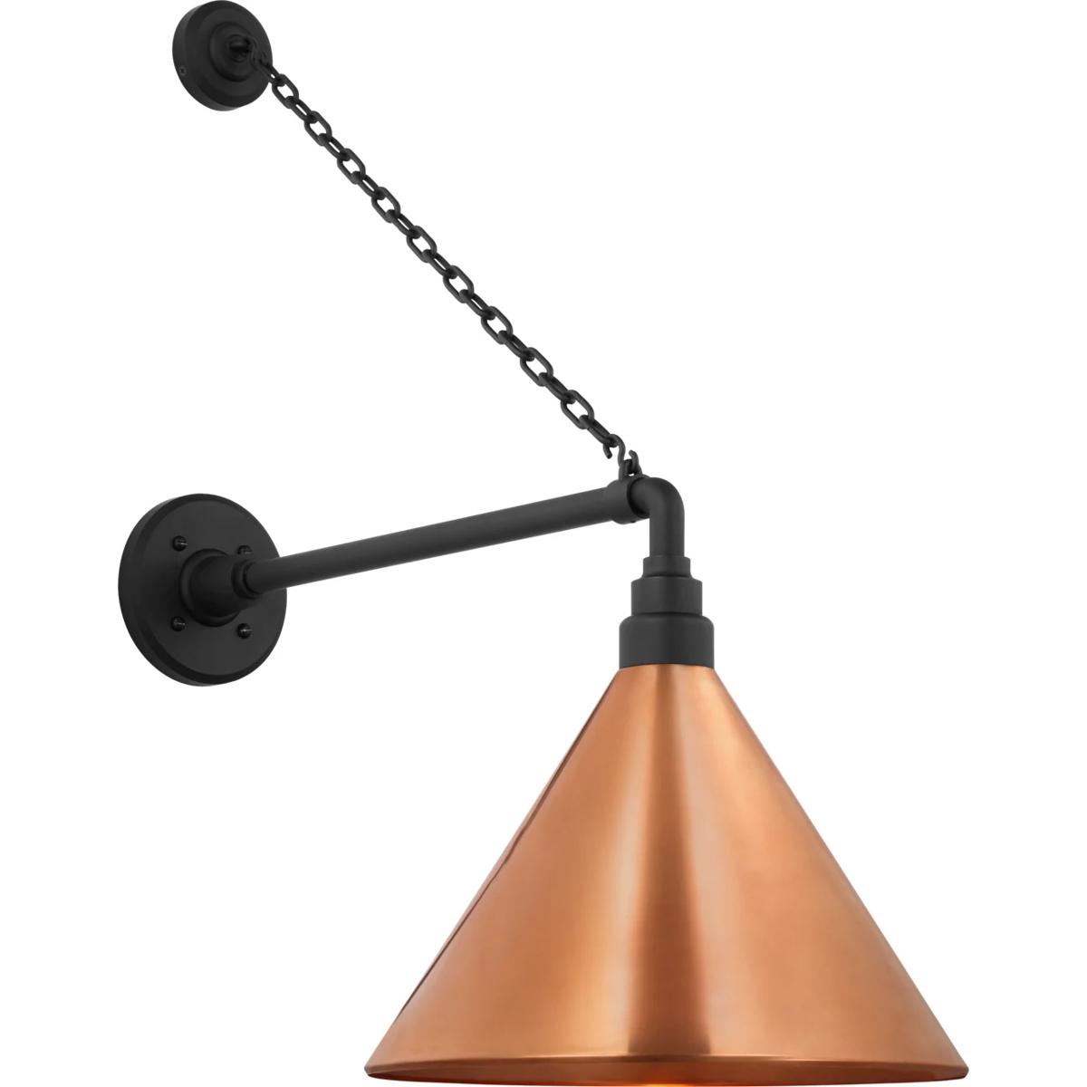 Visual Comfort Signature Collection TOB2813MBK/S11-SC Thomas O'Brien Academy Barn Light LED 27.5 inch Matte Black Anchored Mack Barn Light in 12.5" So