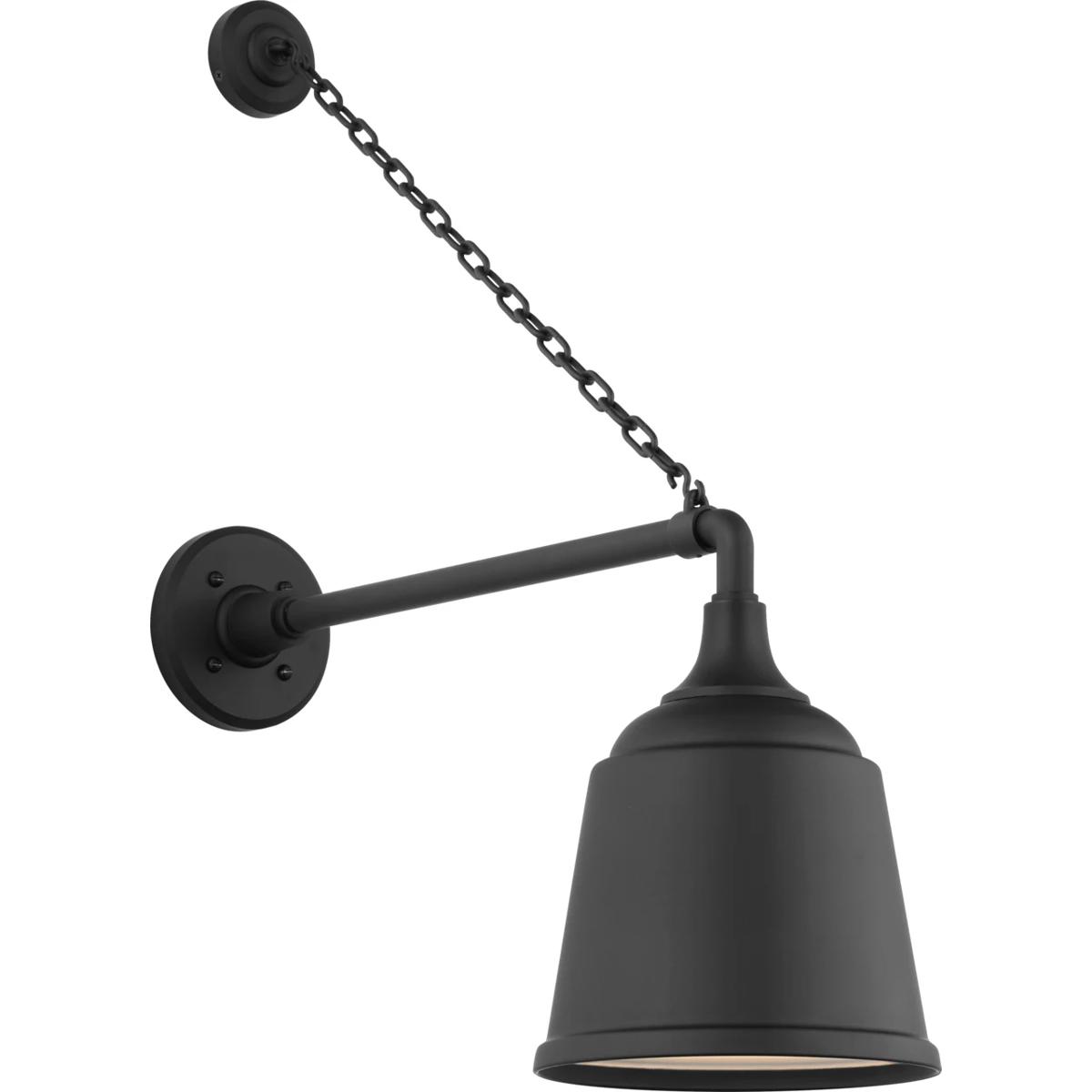 Visual Comfort Signature Collection TOB2813MBK/S5-MBK Thomas O'Brien Academy Barn Light LED 26.25 inch Matte Black Anchored Mack Barn Light in 8" Matt