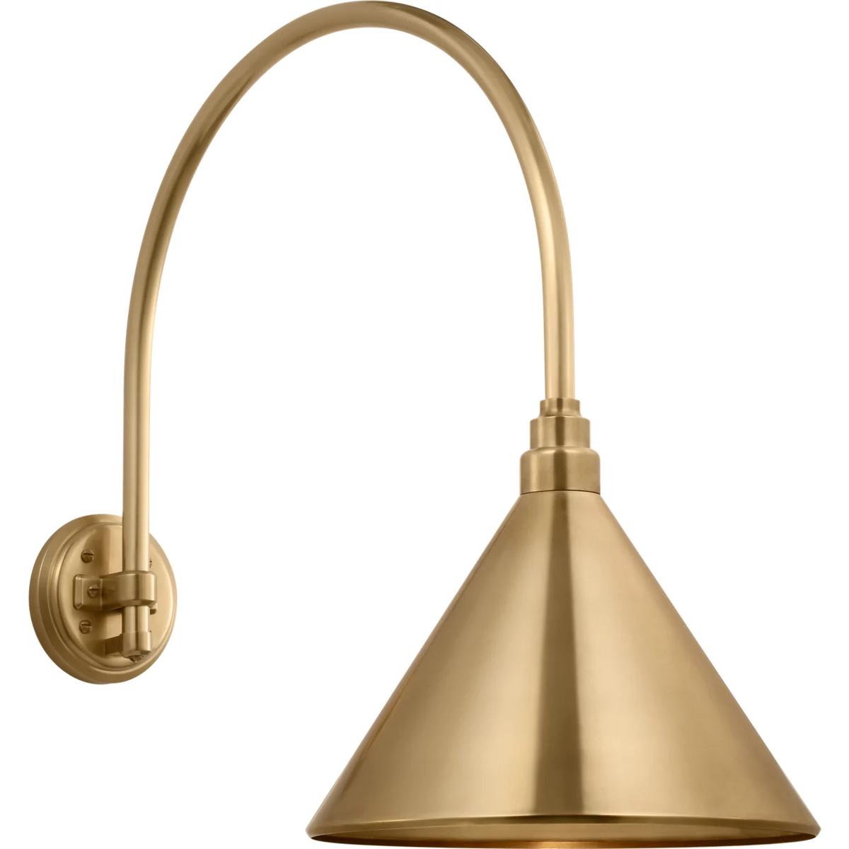 Visual Comfort Signature Collection TOB2815HAB/S11-HAB Thomas O'Brien Academy Barn Light LED 22.25 inch Hand-Rubbed Antique Brass Arched Mack Barn Lig