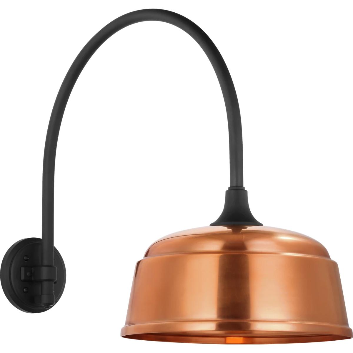 Visual Comfort Signature Collection TOB2815MBK/S6-SC Thomas O'Brien Academy Barn Light LED 19.5 inch Matte Black Arched Mack Barn Light in 12.5" Soft