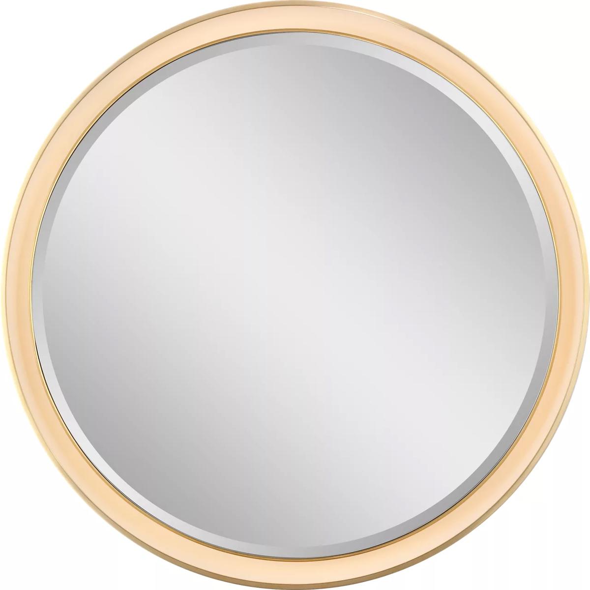 Visual Comfort Signature Collection TOB2961HAB Thomas O'Brien Tricia 30 X 30 inch Hand-Rubbed Antique Brass Illuminated Round Mirror