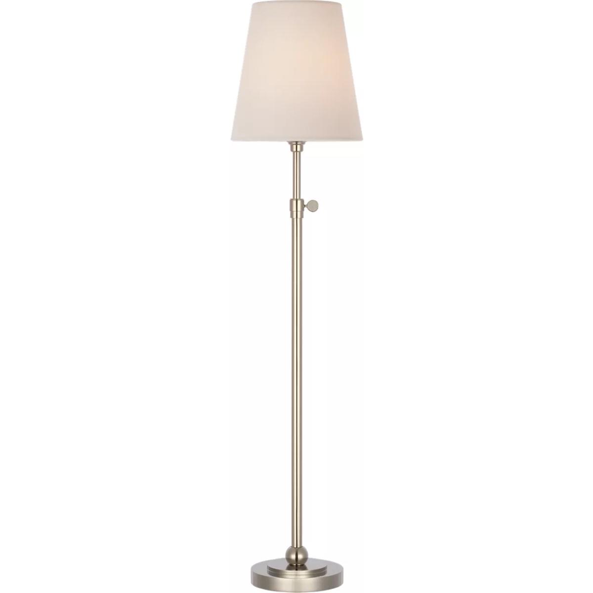 Visual Comfort Signature Collection TOB3107PN-L-CL Thomas O'Brien Bryant 24.5 inch 1.6 watt Polished Nickel Adjustable Cordless Table Lamp Portable Li