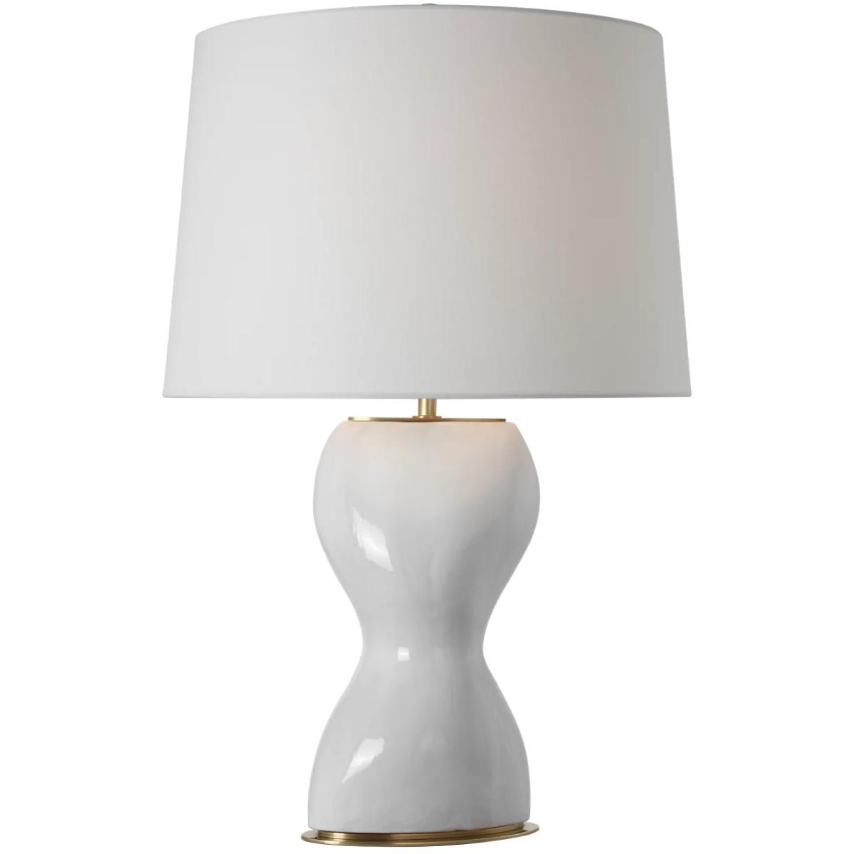 Visual Comfort Signature Collection TOB3621VWT-L Thomas O'Brien Misaki 27.75 inch 15 watt Veiled White Table Lamp Portable Light