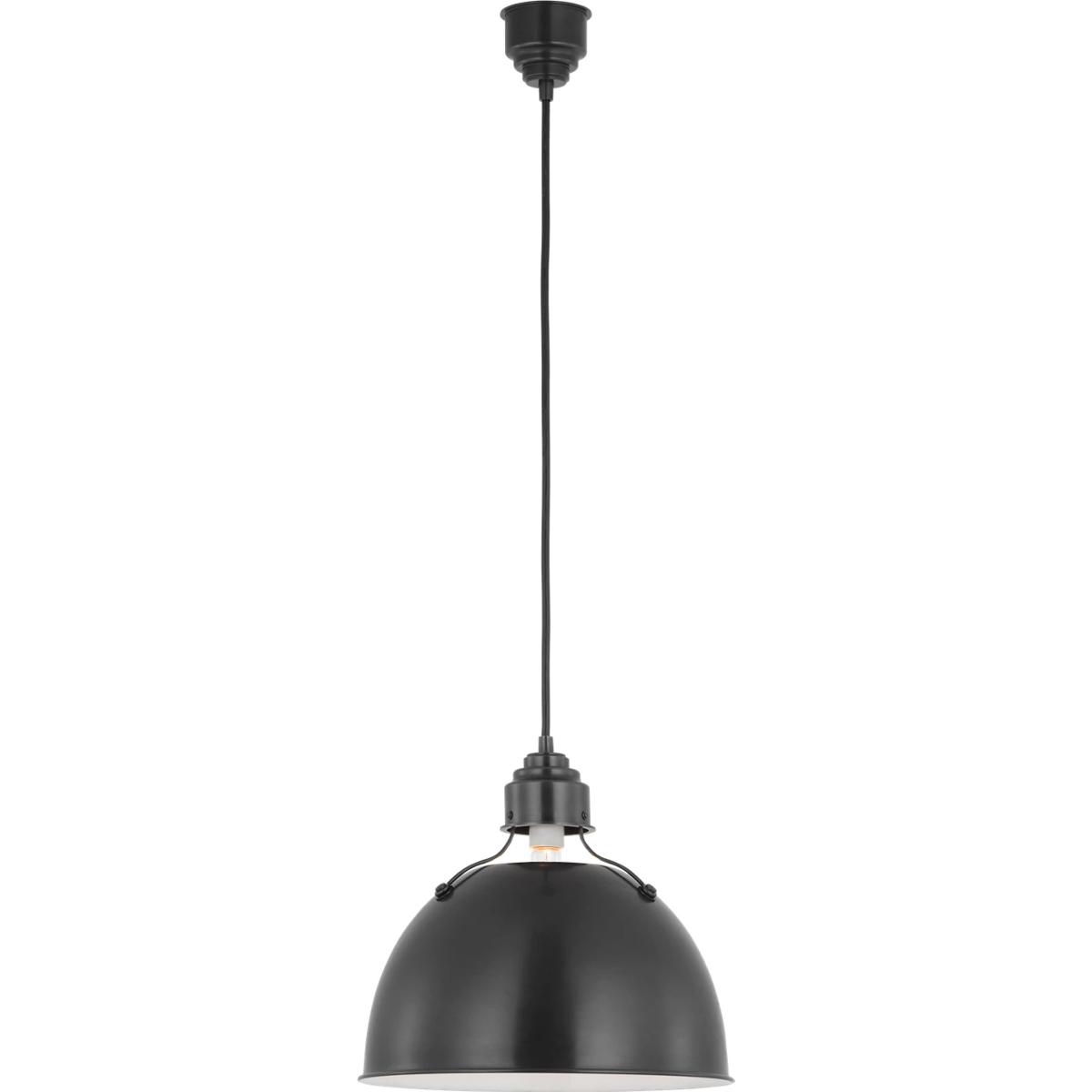 Visual Comfort Signature Collection TOB5013BZ Thomas O'Brien Eugene 1 Light 15.5 inch Bronze Pendant Ceiling Light, Medium