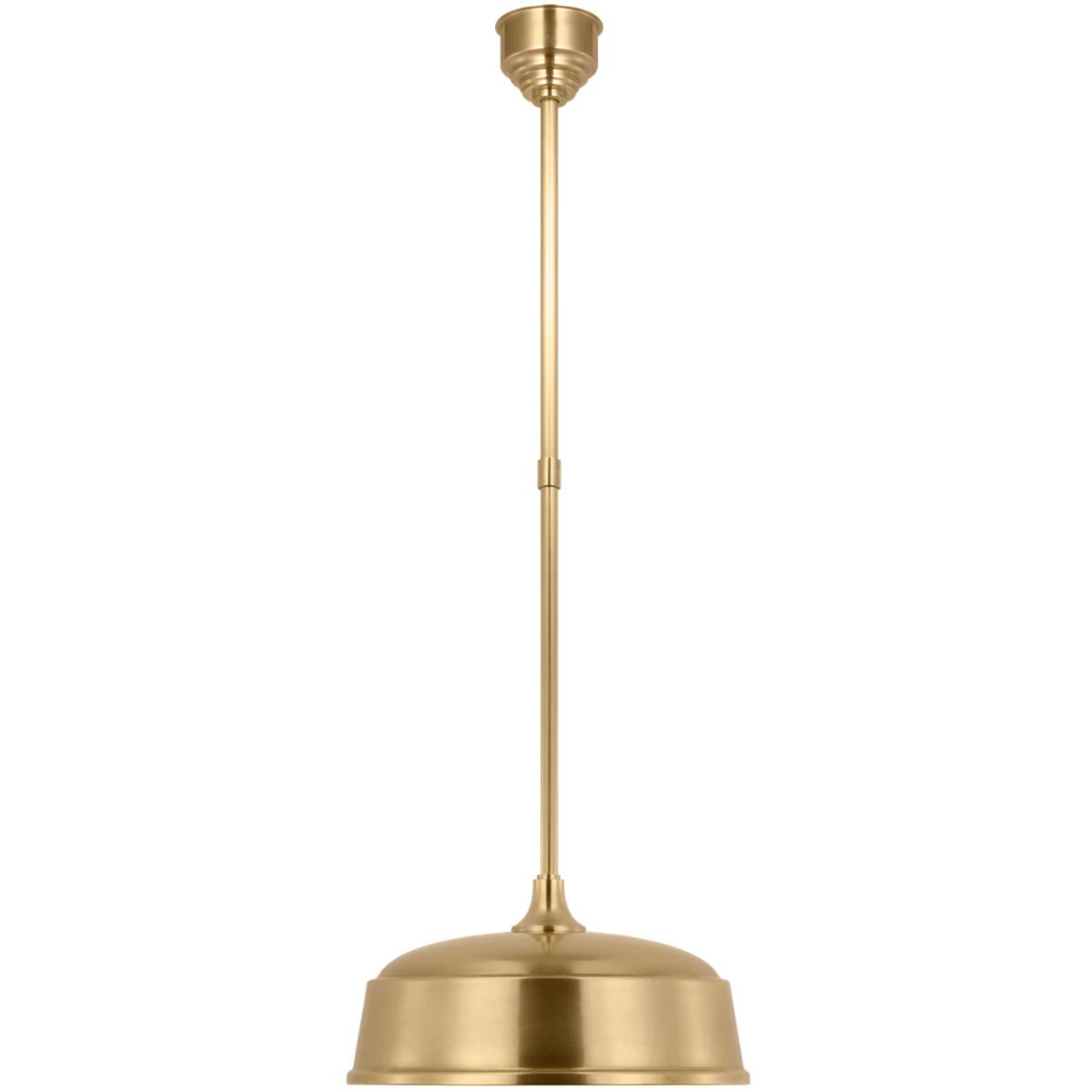 Visual Comfort Signature Collection TOB5812HAB-HAB Thomas O'Brien Academy Barn Light LED 16 inch Hand-Rubbed Antique Brass Rockhouse Pendant