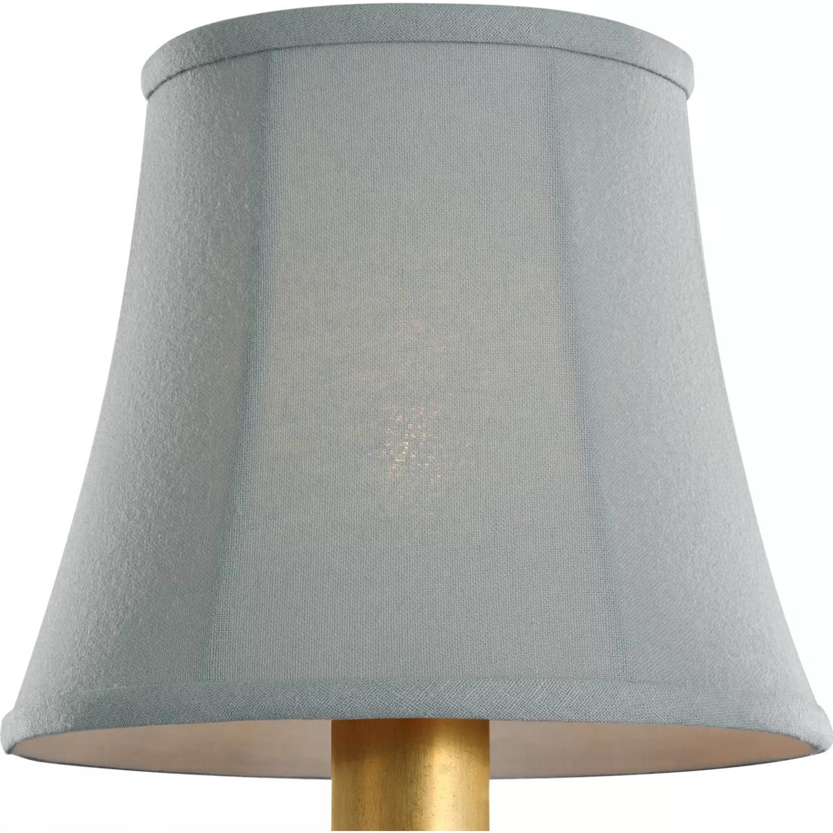 Visual Comfort Signature Collection VCCS21-434-6 Visual Comfort Clip Blue Linen Soft Empire 6 inch Empire Shade, 6in