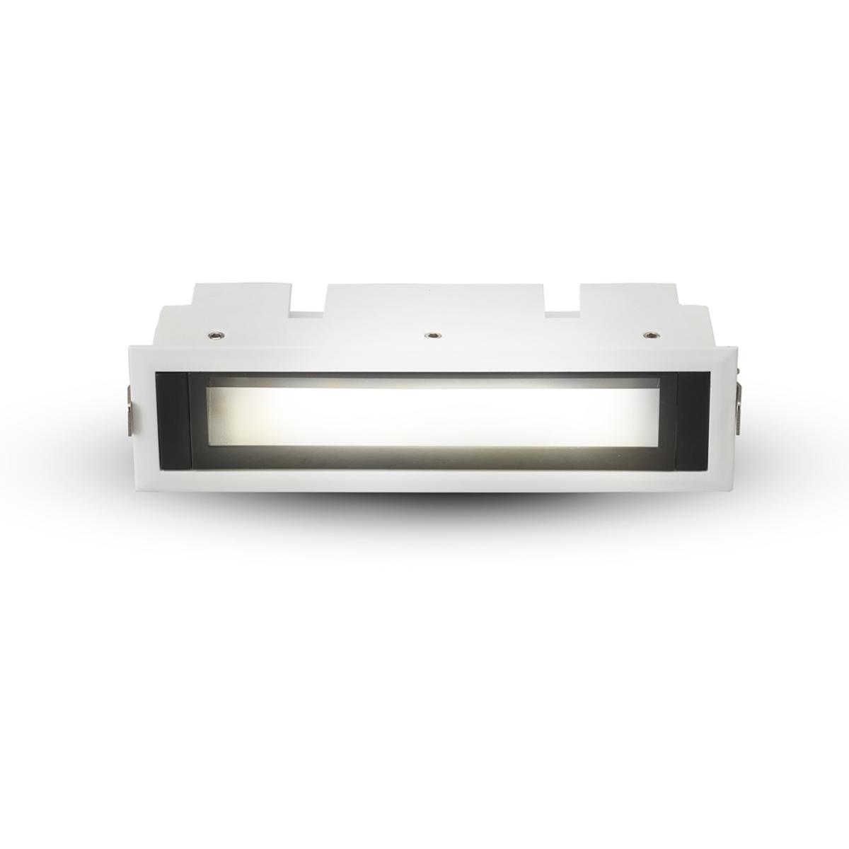 VMDL000605E012WH 6.5 in. LED Fixed Recessed Wall Washer with Trim - White