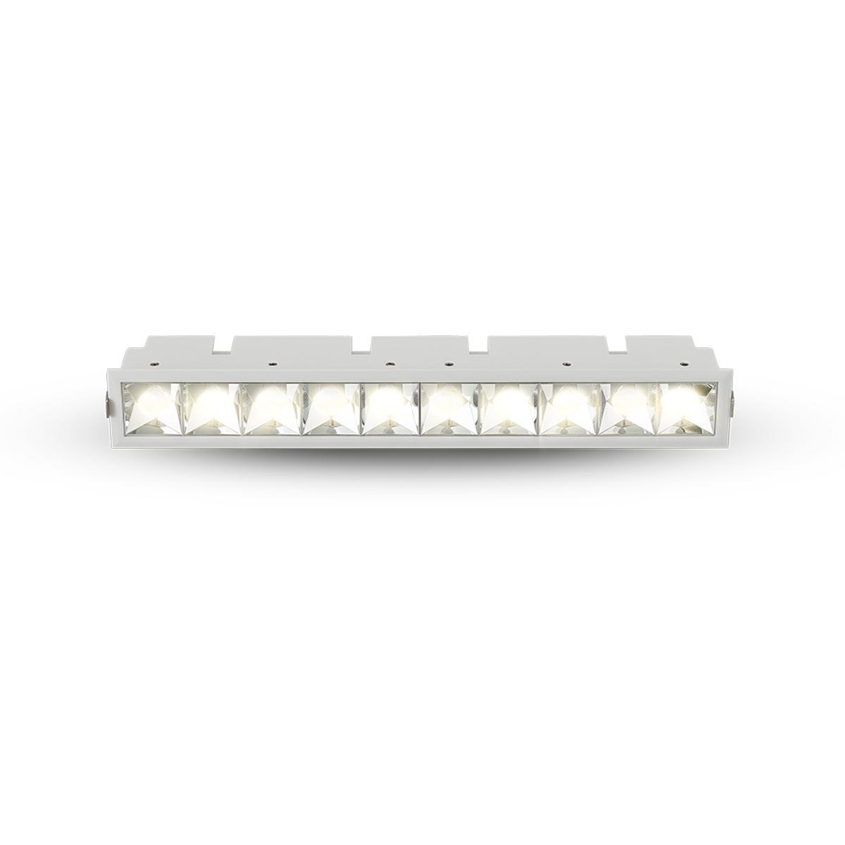VMDL000610A024WH 10 Lights LED Fixed Recessed Downlight with Trim - White