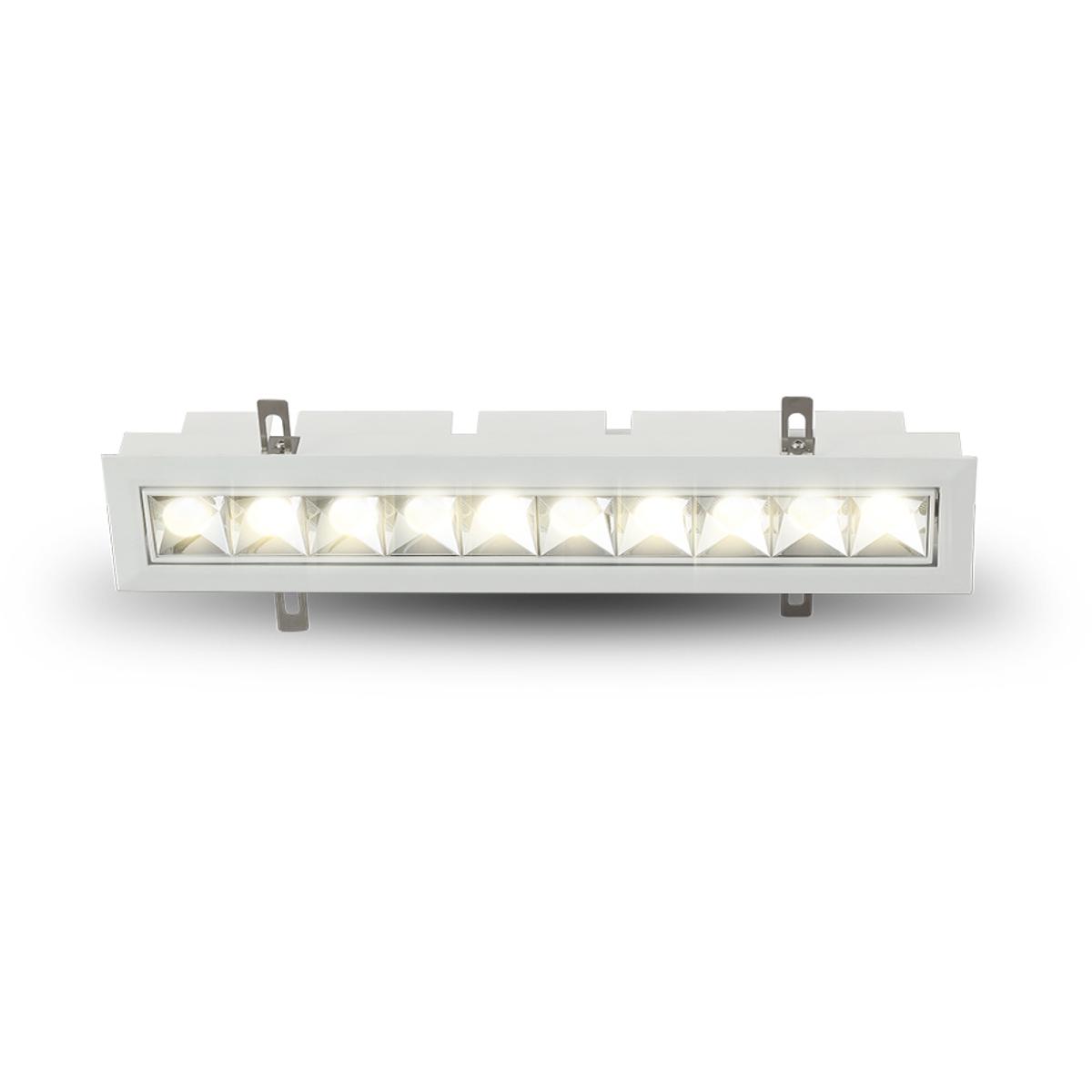 VMDL000610C024WH 10 Lights LED Adjustable Recessed Downlight with Trim - White