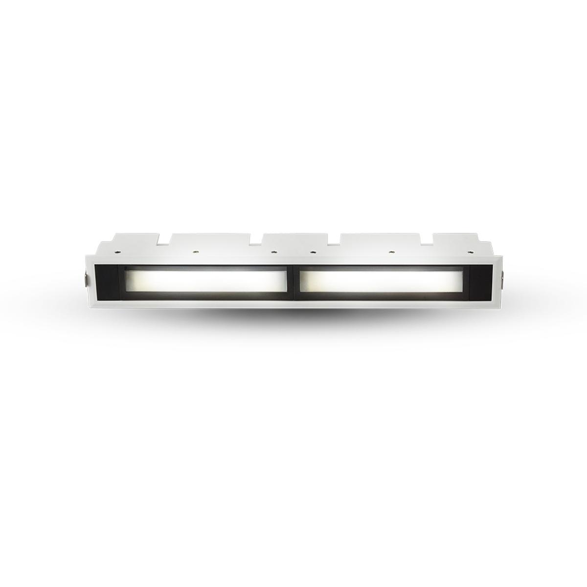 VMDL000610E024WH 12.5 in. LED Fixed Recessed Wall Washer with Trim - White