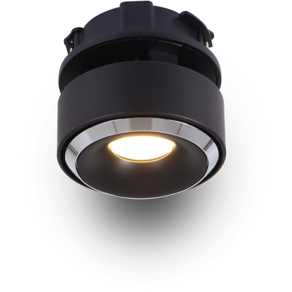 VMDL000701A020BL 4.25 in. LED Flush Mounted Adjustable Downlight - Black