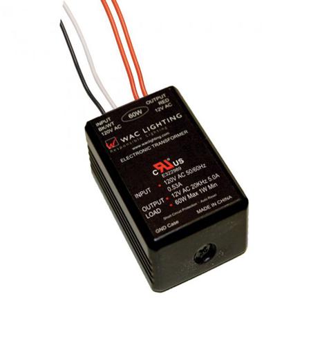 WAC Lighting EN-1260-R-AR Power Supply Black Transformer