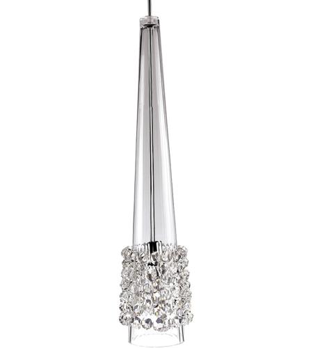 Wac Lighting Mp 938 Wd Ch Eternity Jewelry 1 Light 4 Inch Chrome Pendant Ceiling Light In White Diamond Canopy Mount Mp