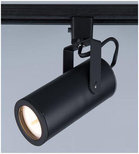 WAC Lighting H-2020-930-BK Silo 1 Light 120 Black Track Head Ceiling Light in 3000K, H Track 790576420929.PT01.jpg