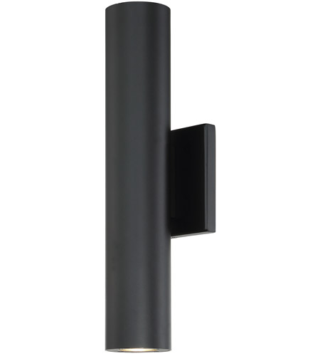 WAC Lighting WS-W36614-BK Caliber LED 14 inch Black Outdoor Wall Light, dweLED photo